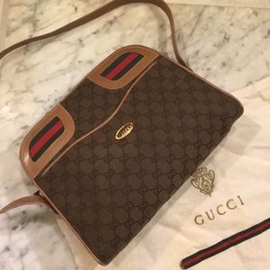 Gucci rare 1970’s monogram crossbody bag